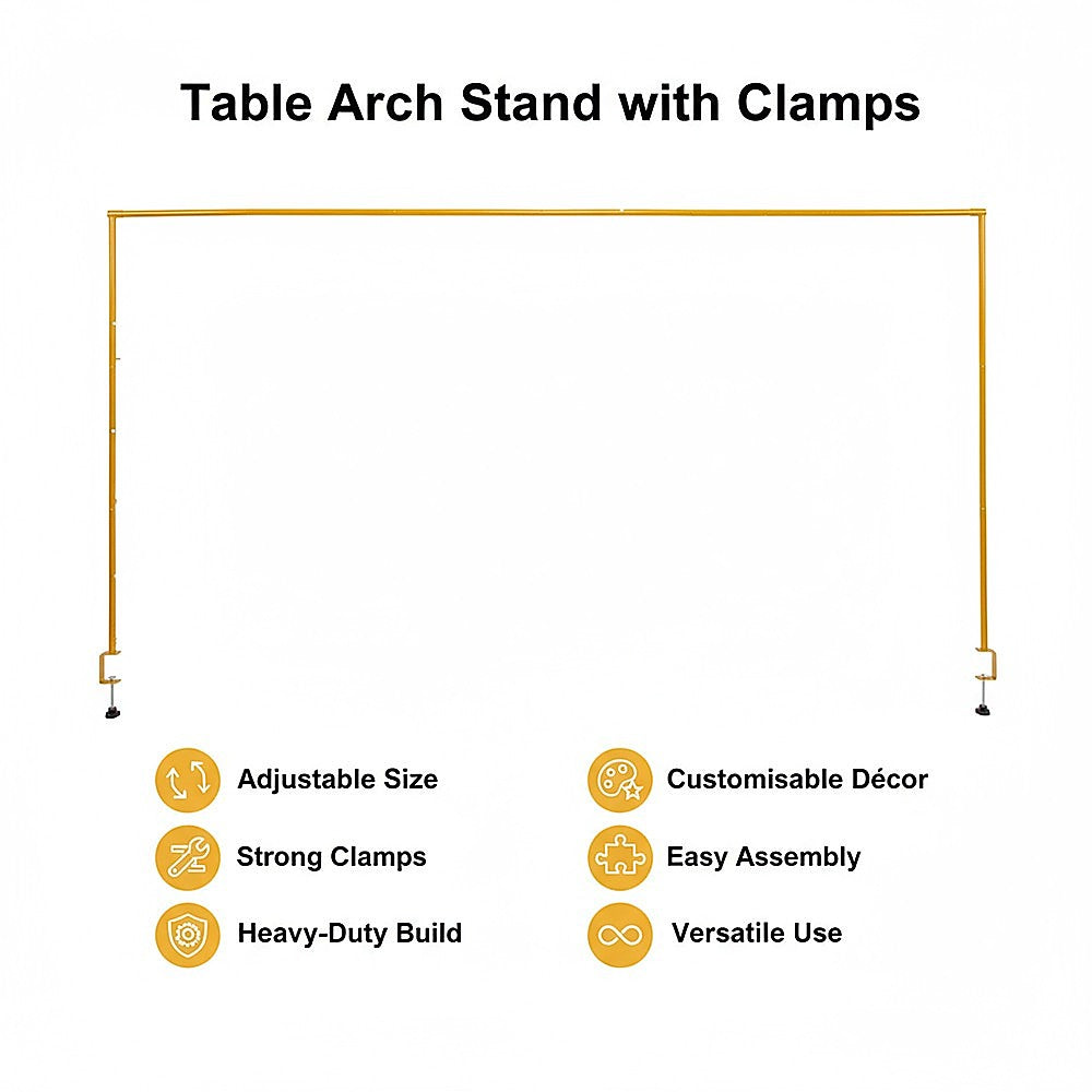 Table Arch Stand with Clamps - Wedding & Birthday Party Balloon Decoration Frame V63-954031