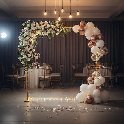3m Wedding Arch Backdrop Stand - Square Metal Frame for Balloons & Flowers V63-954041