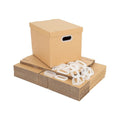 10Pcs Corrugated Cardboard Storage Boxes - Multi-Purpose Organising Cartons V63-954051
