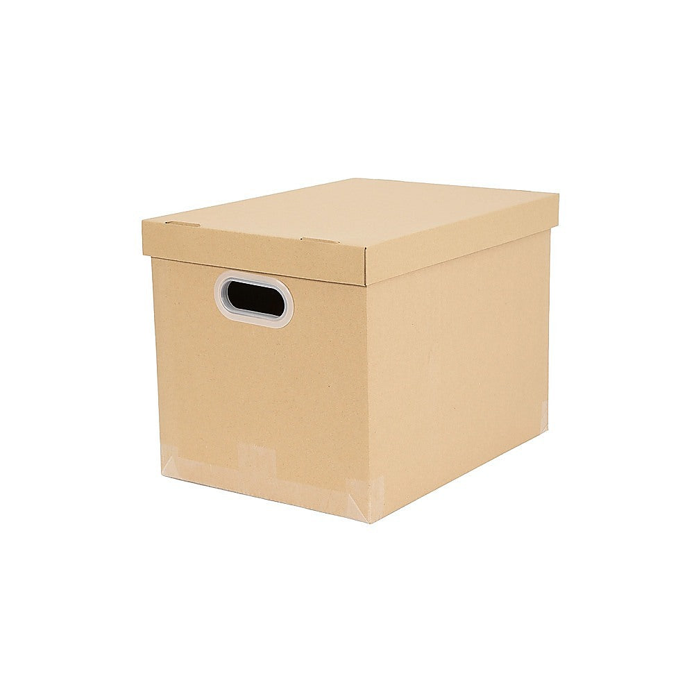10Pcs Corrugated Cardboard Storage Boxes - Multi-Purpose Organising Cartons V63-954051