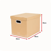 10Pcs Corrugated Cardboard Storage Boxes - Multi-Purpose Organising Cartons V63-954051