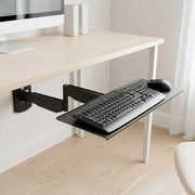 Wall Mount Keyboard Tray - Adjustable Folding Arm Workstation V63-954061