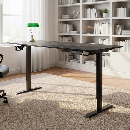 160cm Electric Standing Desk - Height Adjustable Sit Stand Office Table in Black V63-954081