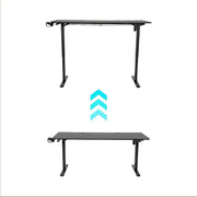 160cm Electric Standing Desk - Height Adjustable Sit Stand Office Table in Black V63-954081