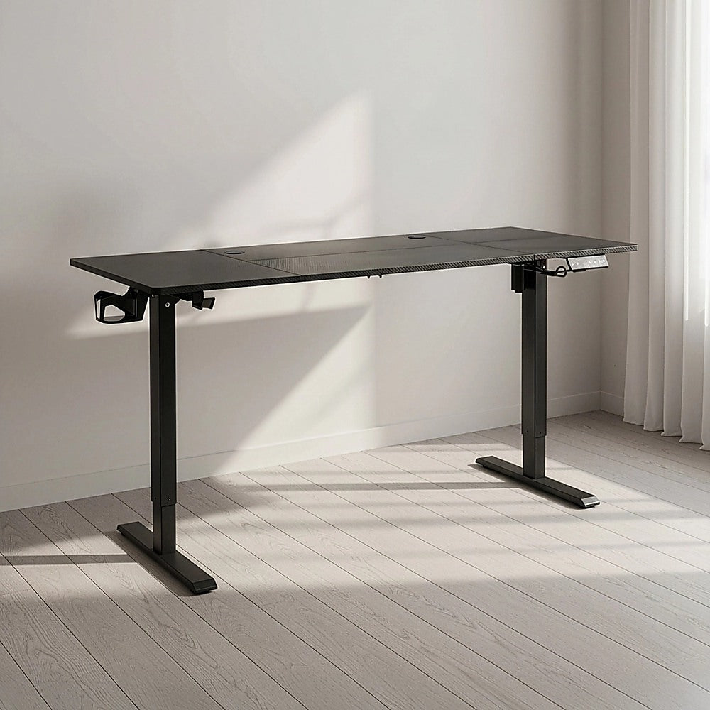 160cm Electric Standing Desk - Height Adjustable Sit Stand Office Table in Black V63-954081
