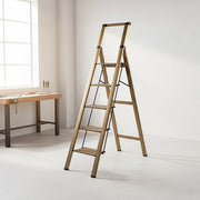 5 Step Ladder - Foldable Lightweight Aluminium with Anti-Slip Pedals V63-954091