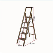 5 Step Ladder - Foldable Lightweight Aluminium with Anti-Slip Pedals V63-954091
