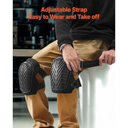 Heavy Duty Work Knee Pads - Construction Safety Pads with Soft Foam & Gel Cushion for All-Day Comfort V63-954121