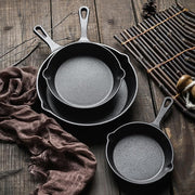 Chef Cast Iron Frying Pan Set - 3PCS Skillet, Grill & Oven Cookware for Home Cooking V63-954131