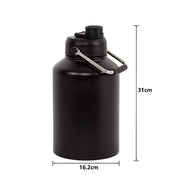 3.8L Double Wall Insulated Stainless Steel Water Bottle - Large Hot & Cold Drink Jug V63-954141