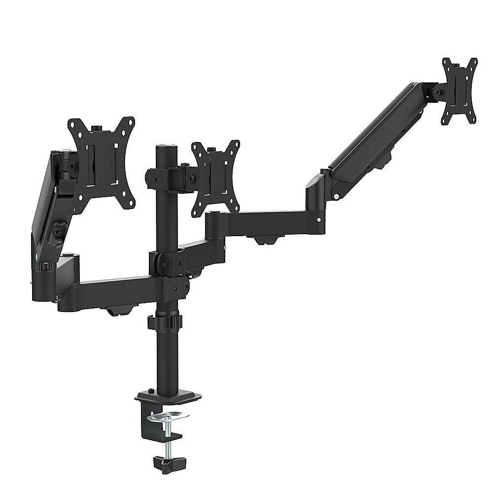 Triple Monitor Mount Stand - Desk Clamp with 3 Adjustable Arms for Multi-Screen Setup V63-954151