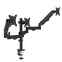 Triple Monitor Mount Stand - Desk Clamp with 3 Adjustable Arms for Multi-Screen Setup V63-954151