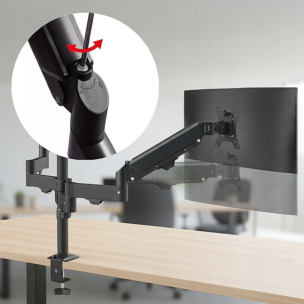 Triple Monitor Mount Stand - Desk Clamp with 3 Adjustable Arms for Multi-Screen Setup V63-954151