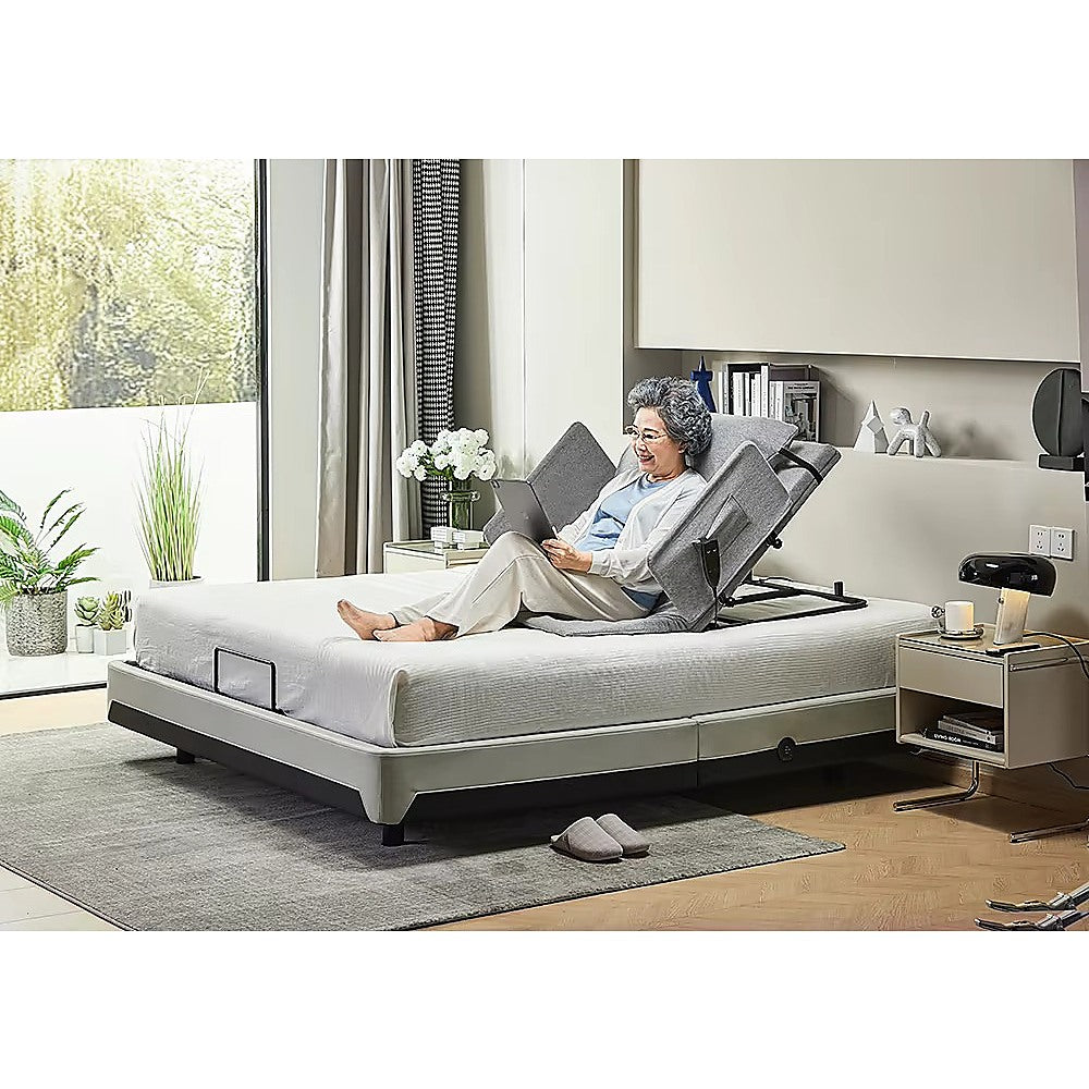 Electric Adjustable Bed Backrest - Power Lift Support with Remote for Sitting & Comfort V63-954171