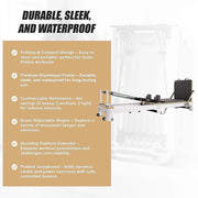 Folding Pilates Reformer Machine - Home Workout Bed for Full Body Fitness Training V63-954181