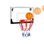 Indoor Mini Basketball Hoop Set - Door Mounted Backboard Kit with Ring & Ball V63-954191