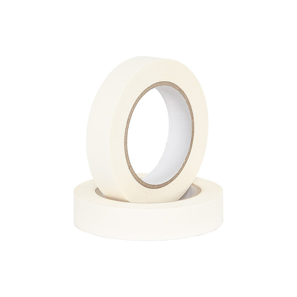 72 x White Masking Tape Rolls - 24mm x 50m Painters Adhesive Tape for Painting V63-954241
