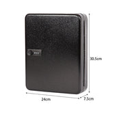 Key Cabinet Lock Box - 72 Key Capacity Wall Mount Secure Storage Organizer V63-954261