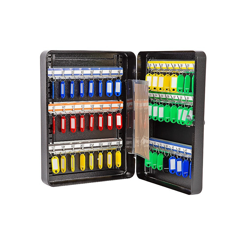 48-Key Cabinet Key Safe with Combination Lock & Keys - Wall Mounted Storage V63-954271