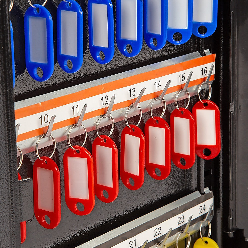 48-Key Cabinet Key Safe with Combination Lock & Keys - Wall Mounted Storage V63-954271