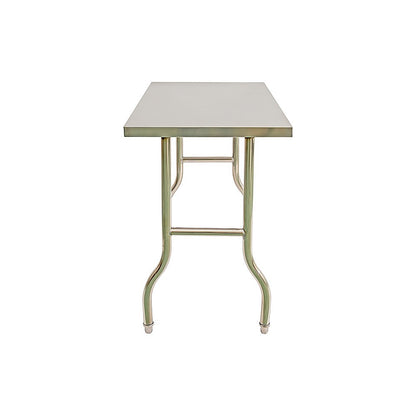 Stainless Steel Kitchen Bench Folding Commercial Prep Work Table 122x61cm V63-954281