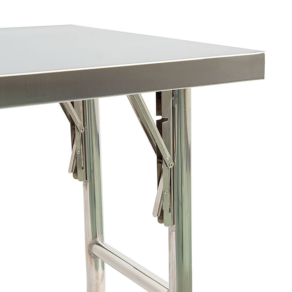Stainless Steel Kitchen Bench Folding Commercial Prep Work Table 122x61cm V63-954281