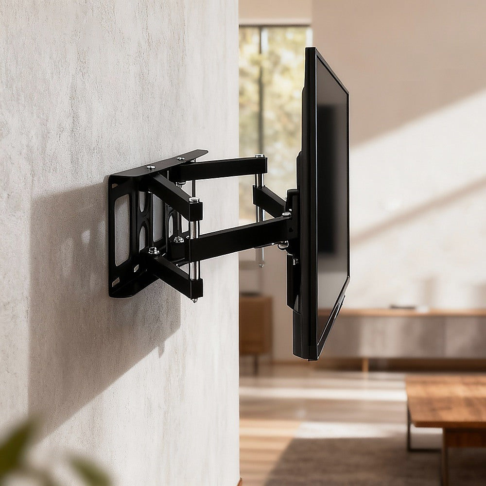 32-75" TV Full Motion Wall Mount Bracket - Swivel & Tilt Adjustable Flat Screen Holder V63-954291