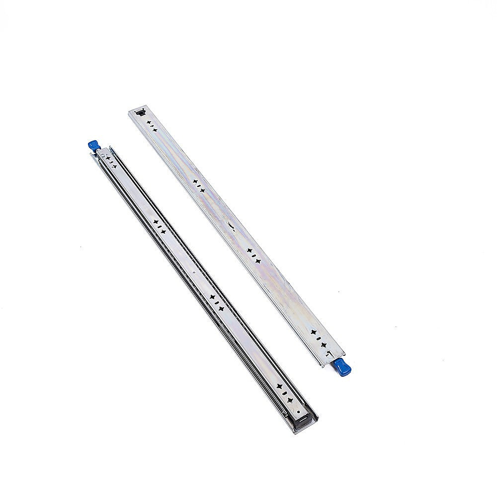 80cm Drawer Runners Pair - Heavy Duty 100kg Locking Slide Rails V63-954341