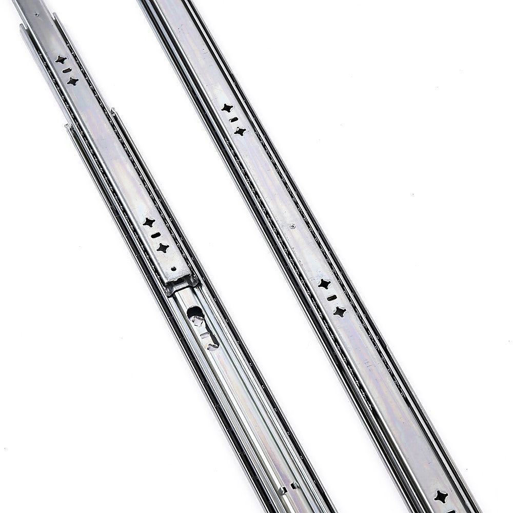 80cm Drawer Runners Pair - Heavy Duty 100kg Locking Slide Rails V63-954341