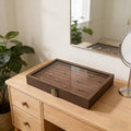 Wooden Jewellery Storage Box - Organiser Case for Rings, Earrings & Accessories V63-954361