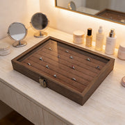 Wooden Jewellery Storage Box - Organiser Case for Rings, Earrings & Accessories V63-954361