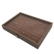 Wooden Jewellery Storage Box - Organiser Case for Rings, Earrings & Accessories V63-954361