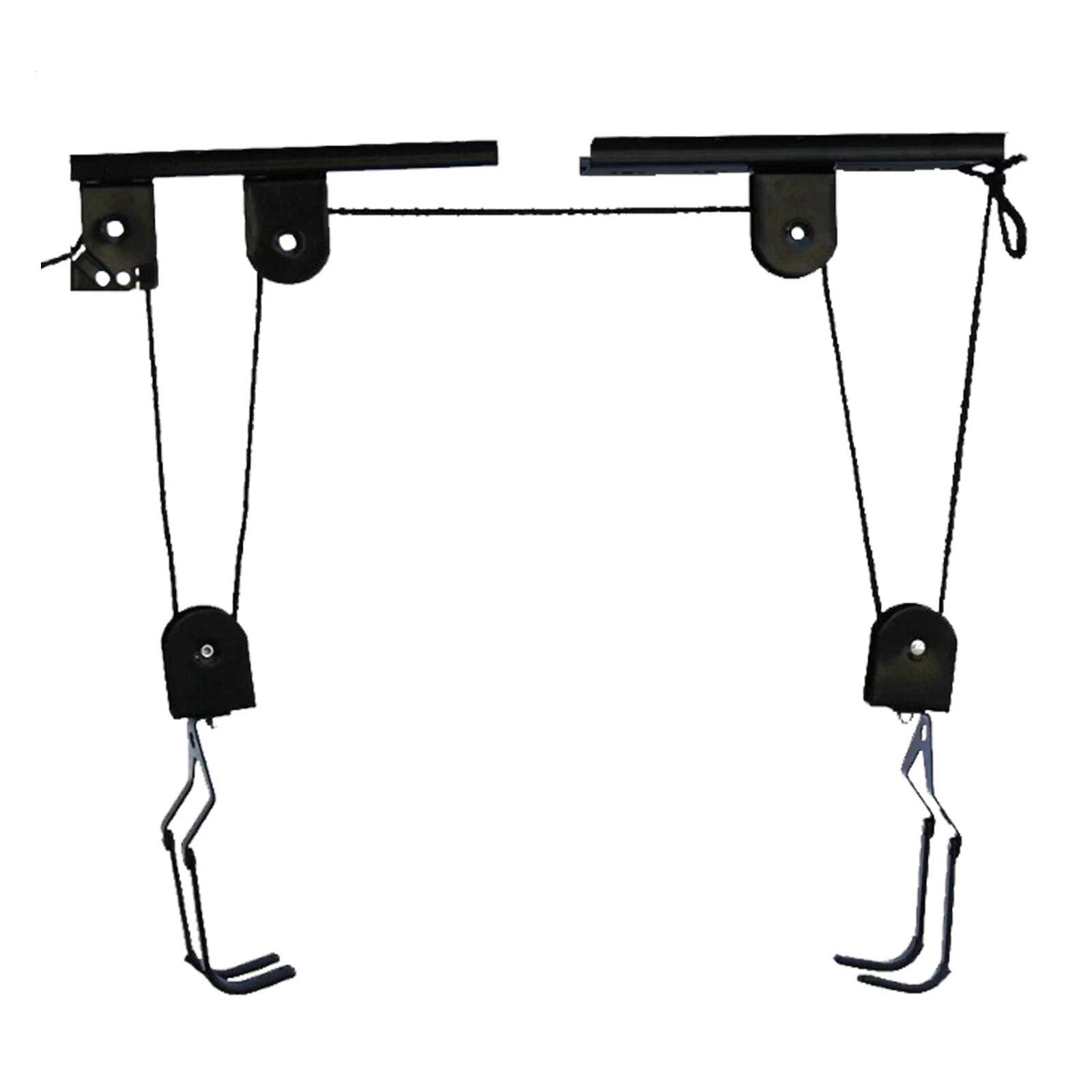 Heavy Duty Bike Hoist Pulley Lift - Garage Ceiling Bicycle Storage Rack w/ Lock V63-954371