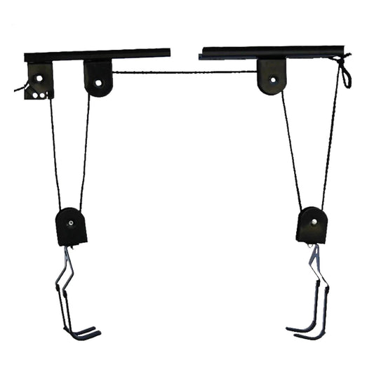Heavy Duty Bike Hoist Pulley Lift - Garage Ceiling Bicycle Storage Rack w/ Lock V63-954371