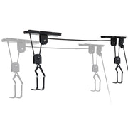 Heavy Duty Bike Hoist Pulley Lift - Garage Ceiling Bicycle Storage Rack w/ Lock V63-954371