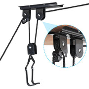 Heavy Duty Bike Hoist Pulley Lift - Garage Ceiling Bicycle Storage Rack w/ Lock V63-954371