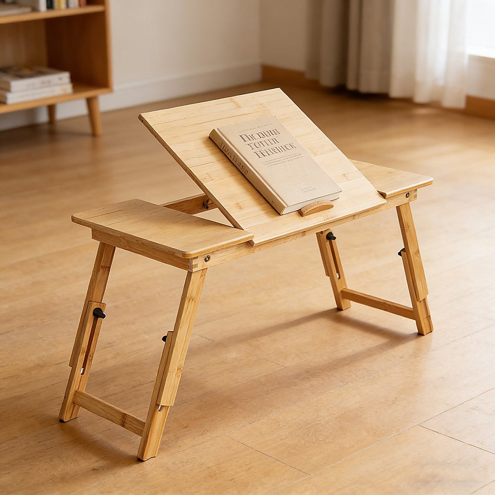 Folding Laptop Bed Table - Portable Rectangular Desk for Bedroom & Home Workstation V63-954381
