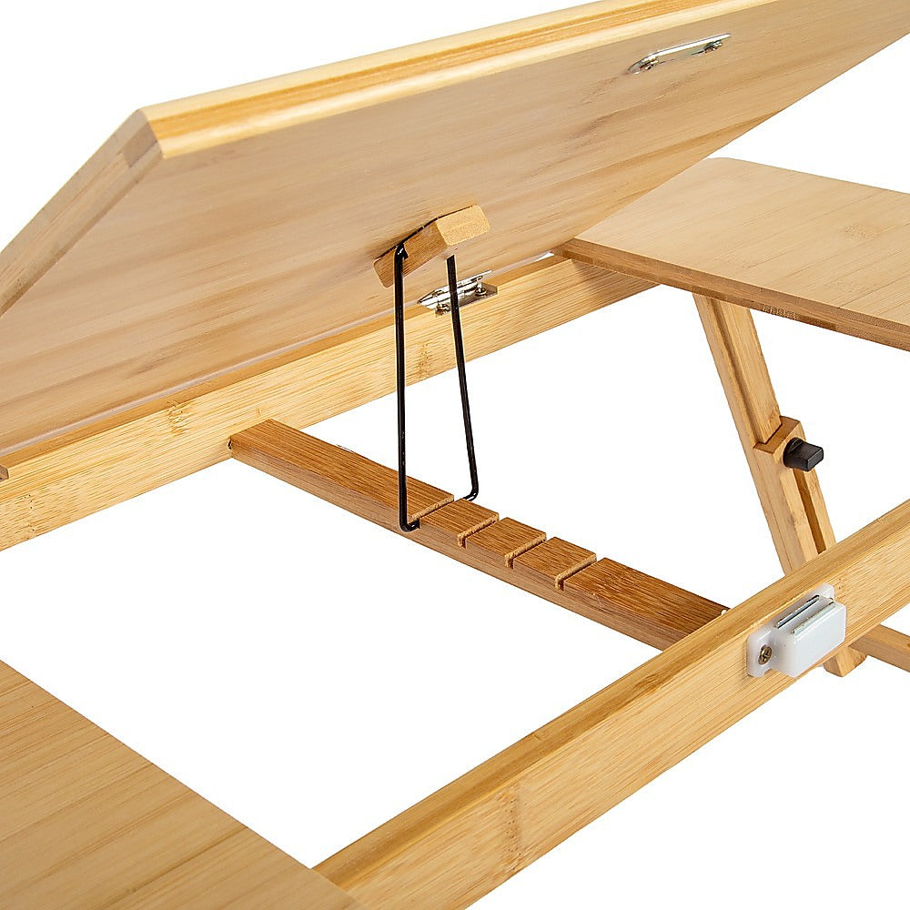 Folding Laptop Bed Table - Portable Rectangular Desk for Bedroom & Home Workstation V63-954381