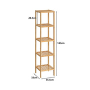 5 Tier Bookshelf Storage Bookcase Shelving Unit for Home Office V63-954401