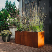 Corten Steel Planter Box 62x40x39cm Outdoor Garden Raised Bed Rust Finish V63-954411
