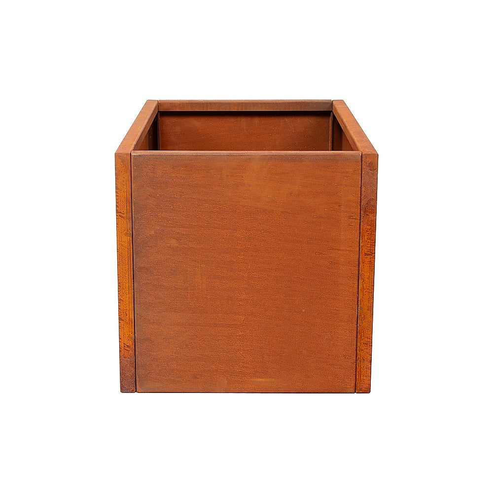 Corten Steel Planter Box 62x40x39cm Outdoor Garden Raised Bed Rust Finish V63-954411