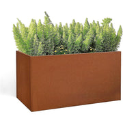 Corten Steel Planter Box 62x40x39cm Outdoor Garden Raised Bed Rust Finish V63-954411