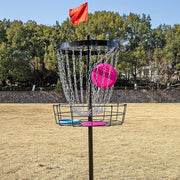 Disc Golf Basket 24 Chain Portable Target with 6 Discs Set V63-954431