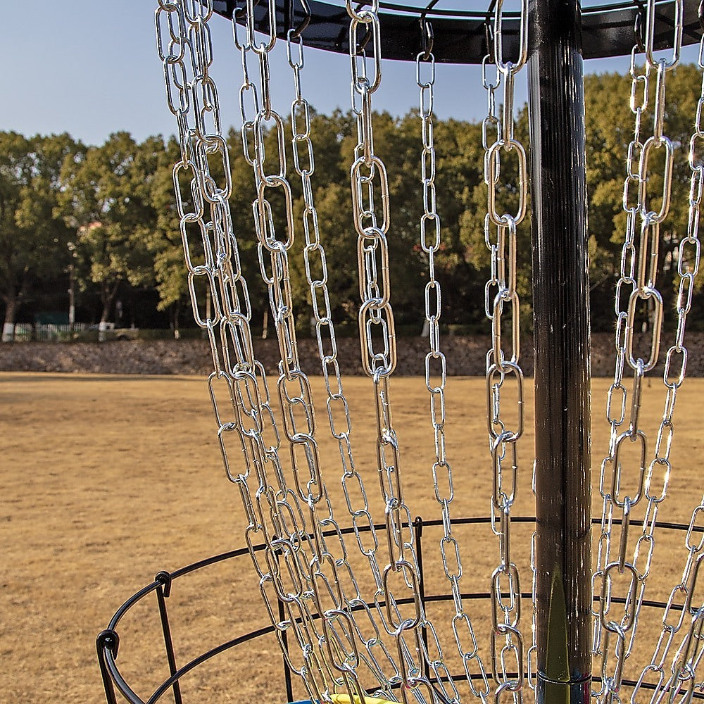 Disc Golf Basket 24 Chain Portable Target with 6 Discs Set V63-954431