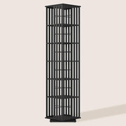 360 Rotating Bookshelf Bamboo Storage Display Rack Shelving in Black V63-954471