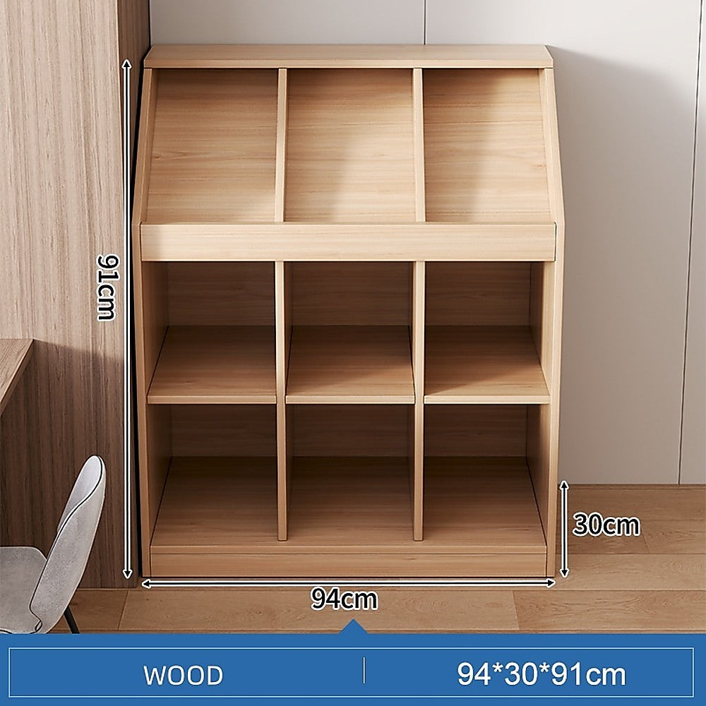 Slanted Top Bookcase Bookshelf Classroom Storage Cabinet V63-954501