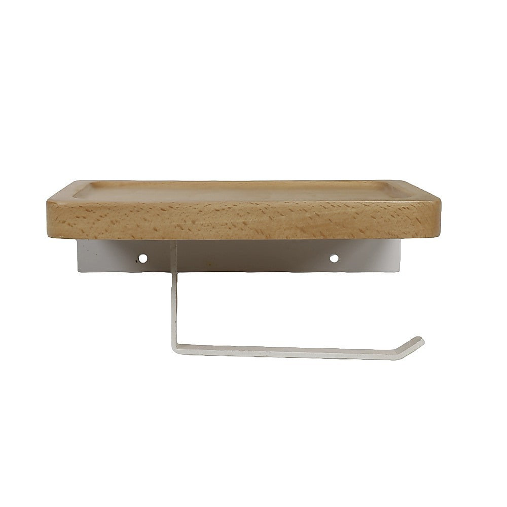 Toilet Paper Holder with Shelf Wall Mounted Bathroom Storage V63-954511
