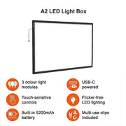 A2 LED Light Box for Drawing, Calligraphy & Tracing Artists Pad V63-954551