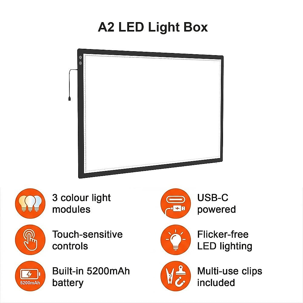 A2 LED Light Box for Drawing, Calligraphy & Tracing Artists Pad V63-954551