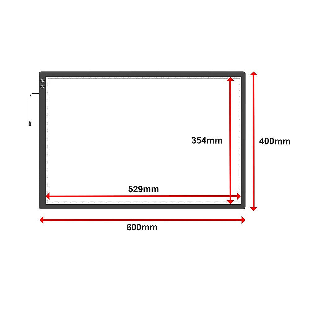 A2 LED Light Box for Drawing, Calligraphy & Tracing Artists Pad V63-954551
